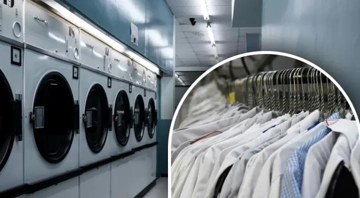 Automation of a laundry and dry cleaning